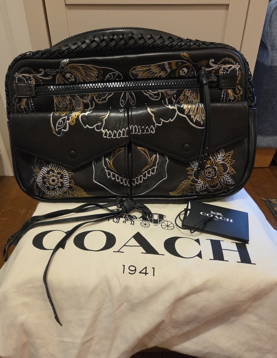Coach Handbags - Coach Black Tattoo X Chelsea Champlain